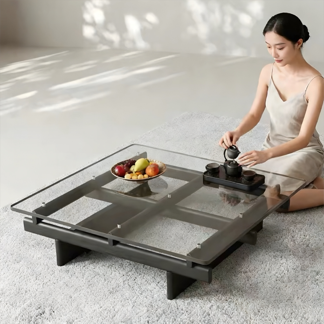 ROBERT Modern Glass Coffee Table - Cassa Haus Singapore