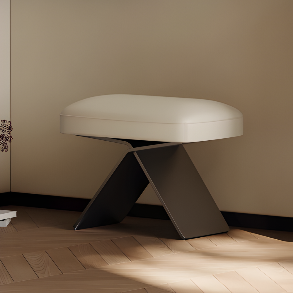 AVERO Modern Leather Stool - Urban Mood Singapore