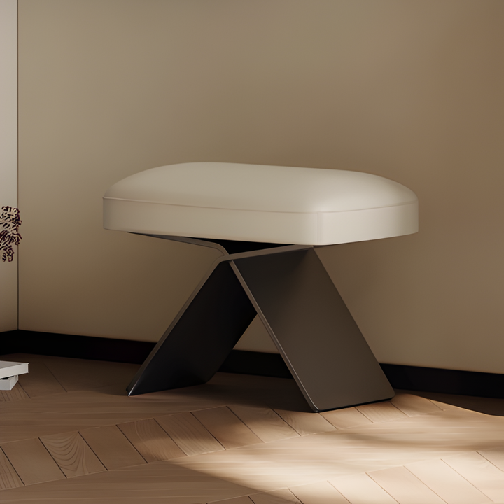 AVERO Modern Leather Stool - Urban Mood Singapore