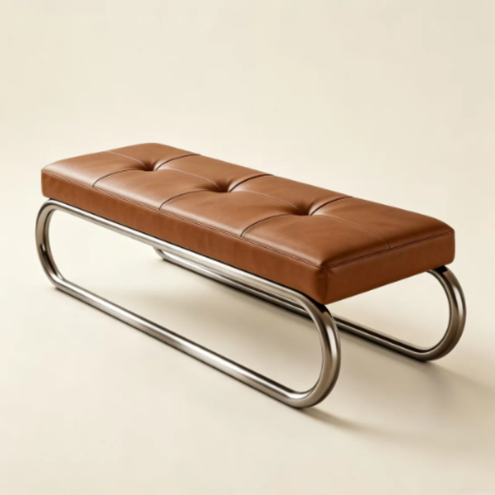 ELVANO Modern Leather Bench - Cassa Haus Singapore
