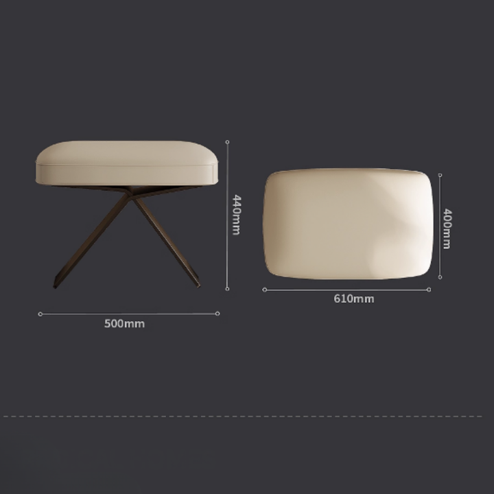AVERO Modern Leather Stool - Urban Mood Singapore