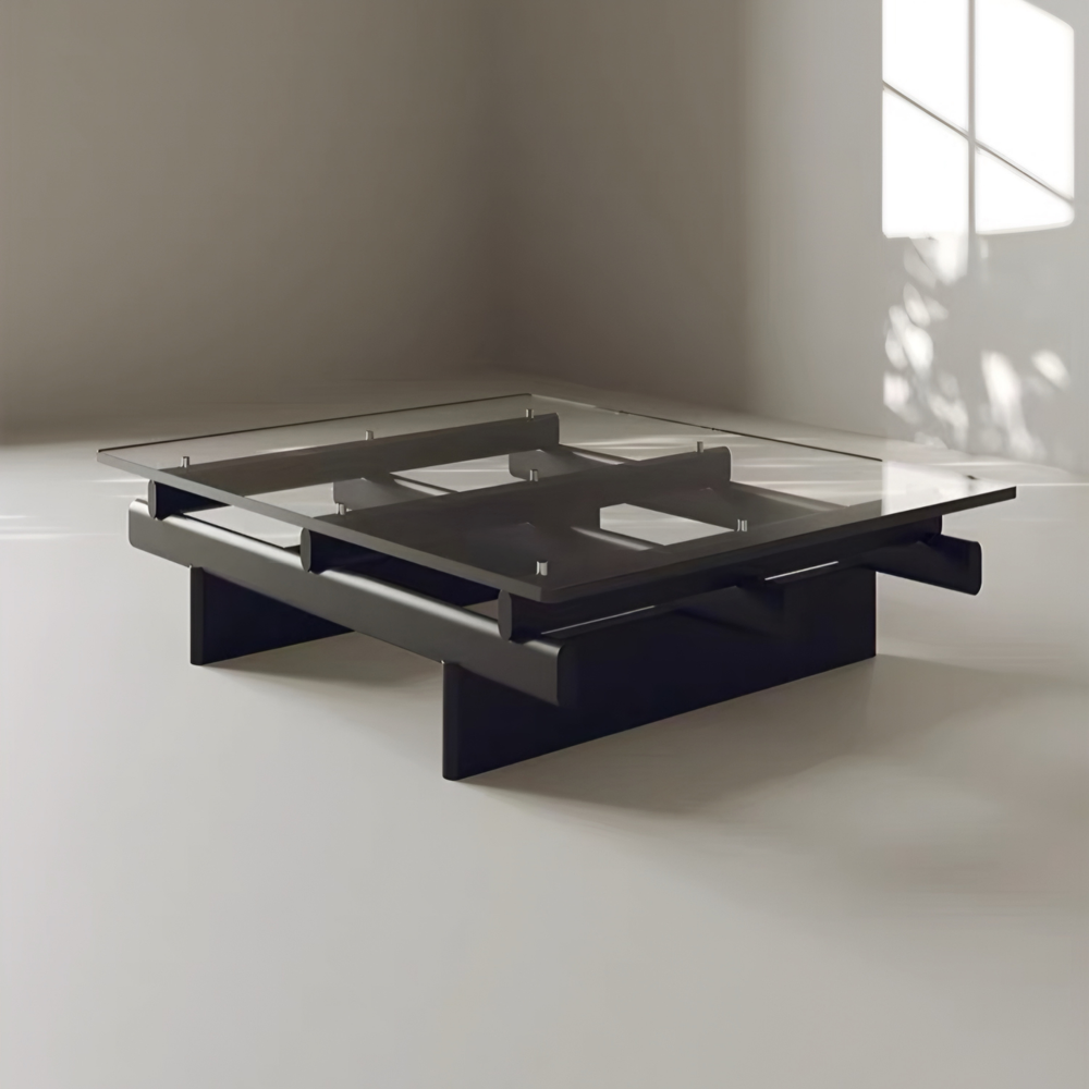 ROBERT Modern Glass Coffee Table - Cassa Haus Singapore