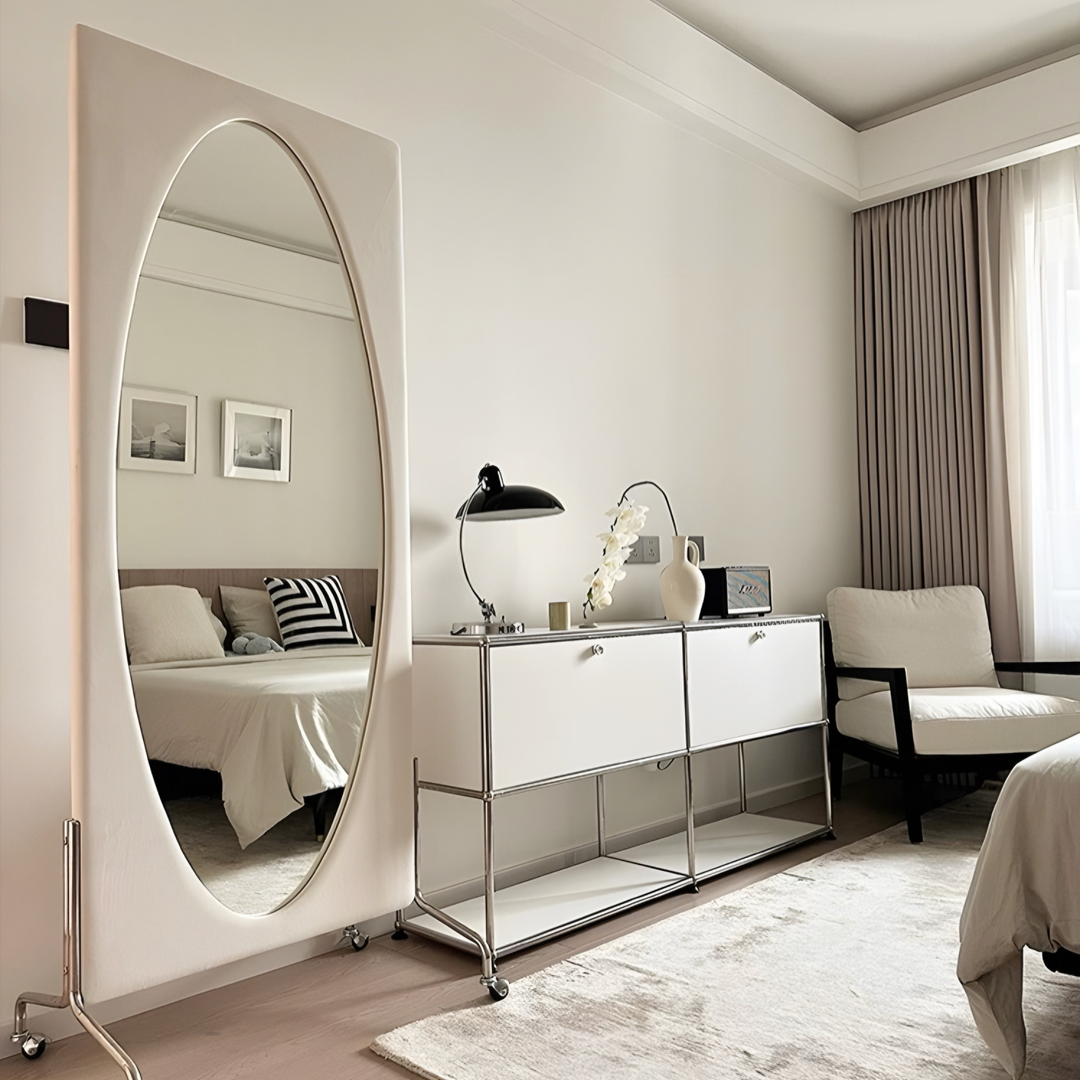 HEIDI Modern Minimalist Oval Floor Mirror - Urban Mood Singapore