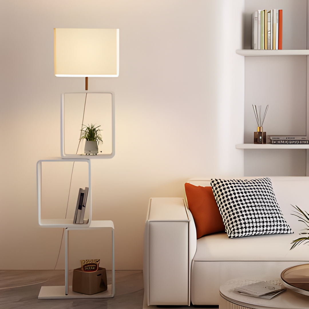 FALKIRK Minimalist Storage Floor Lamp - Cassa Haus Singapore