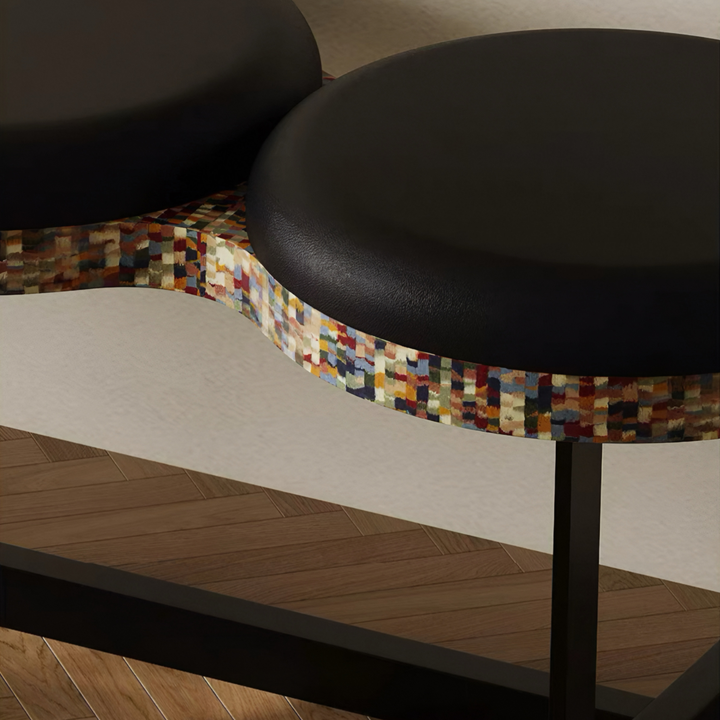 KESTRUM Boho Leather Entryway Bench - Urban Mood Singapore