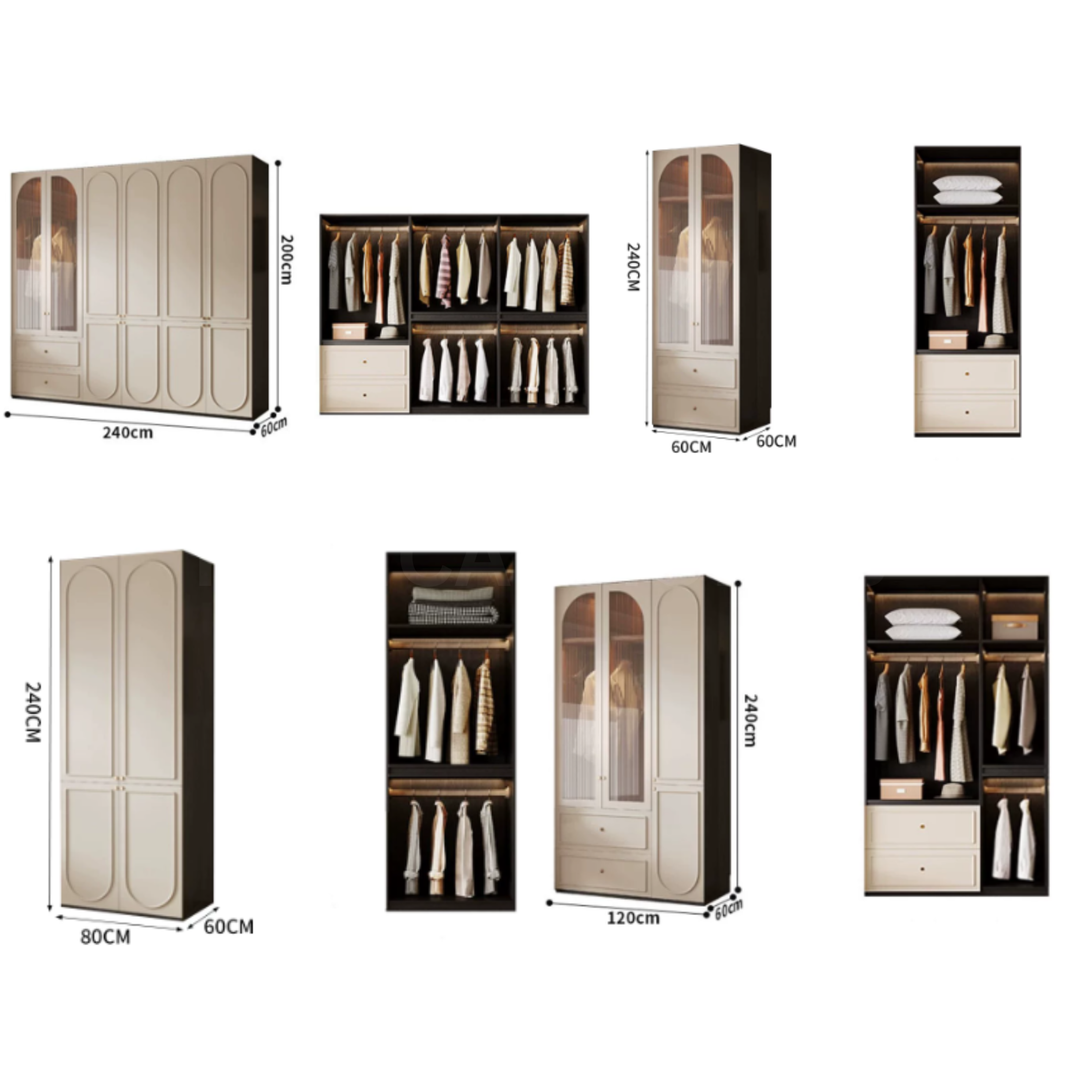 ESQUERIN Minimalist Victorian Wardrobe - Cassa Haus Singapore