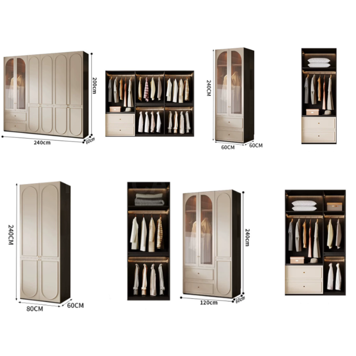 ESQUERIN Minimalist Victorian Wardrobe - Cassa Haus Singapore
