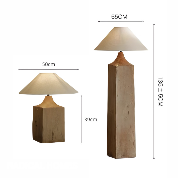 AVRYNQO Modern Solid Wood Floor & Table Lamp - Urban Mood Singapore