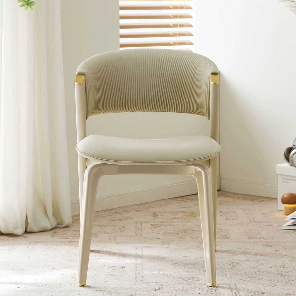AEROV Modern Leather Dining Chair - Urban Mood Singapore