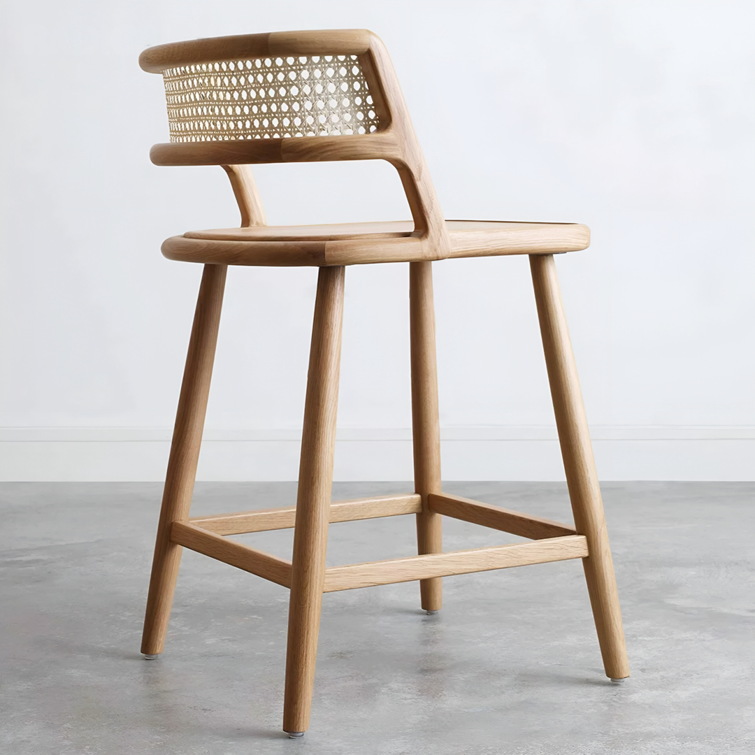 MAVIRO Modern Rattan Bar Chair - Cassa Haus Singapore