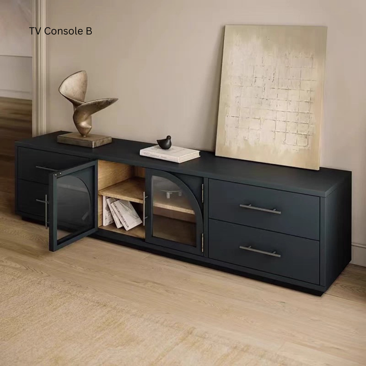 CHANTERELLE Vintage Solid Wood TV Console - Cassa Haus Singapore