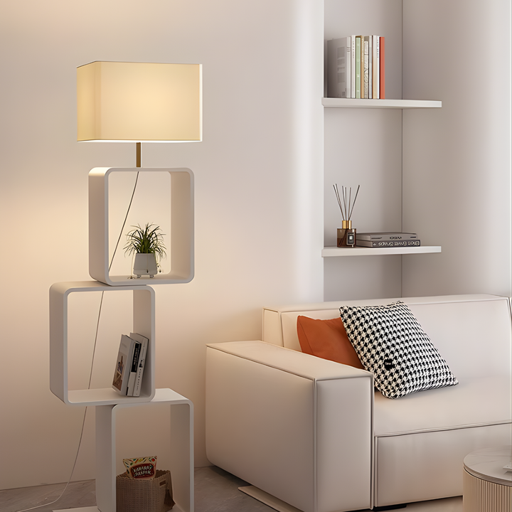 FALKIRK Minimalist Storage Floor Lamp - Cassa Haus Singapore