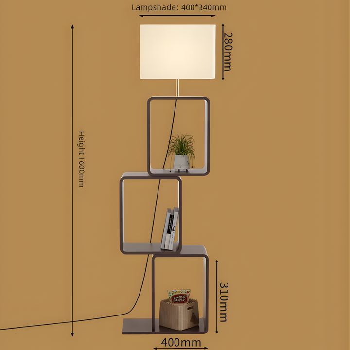 FALKIRK Minimalist Storage Floor Lamp - Cassa Haus Singapore