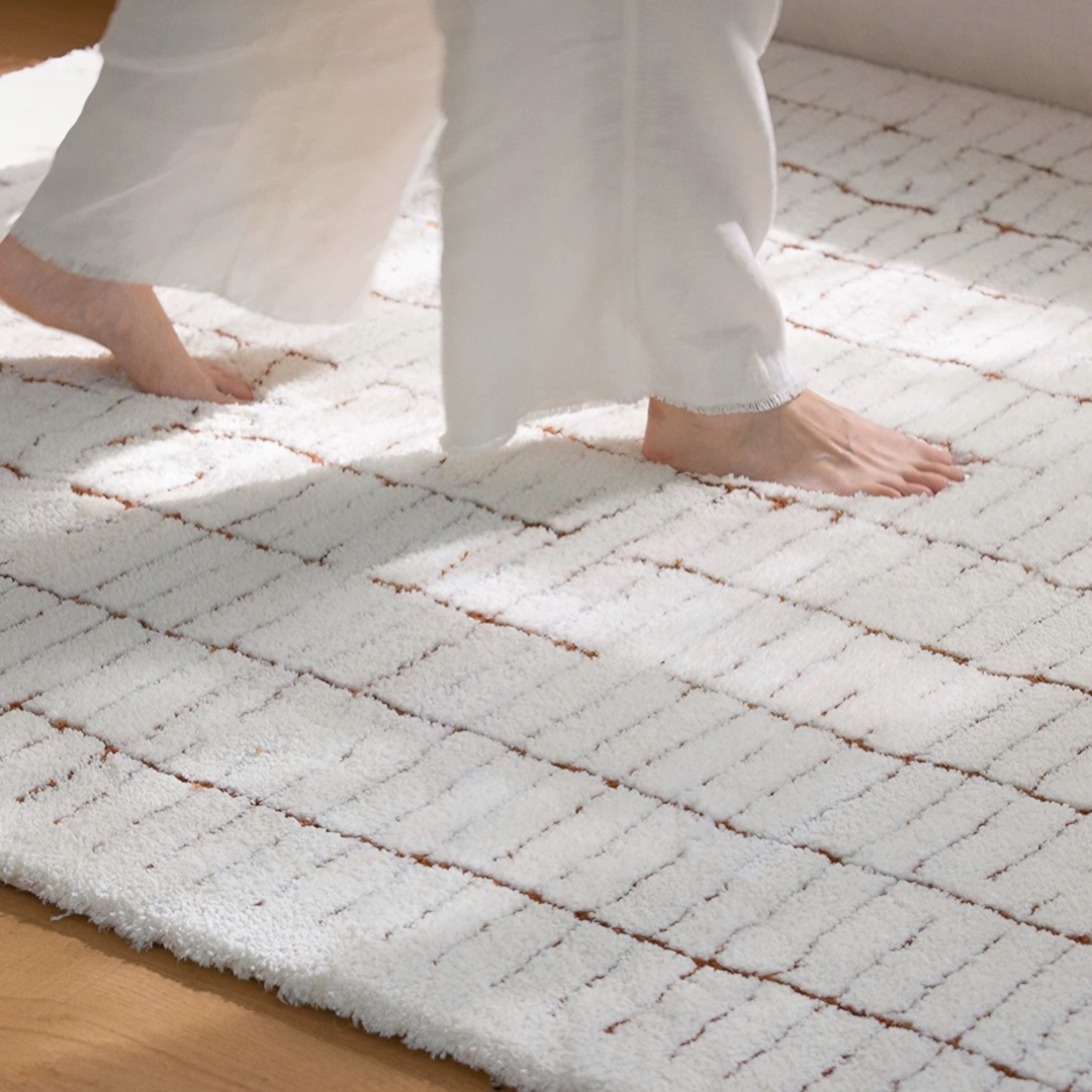 WEAVEMOLE Modern Textured Woven Rug - Cassa Haus Singapore