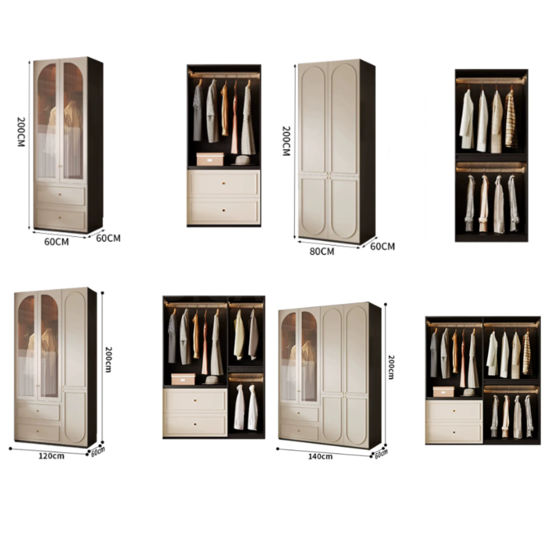 ESQUERIN Minimalist Victorian Wardrobe - Cassa Haus Singapore