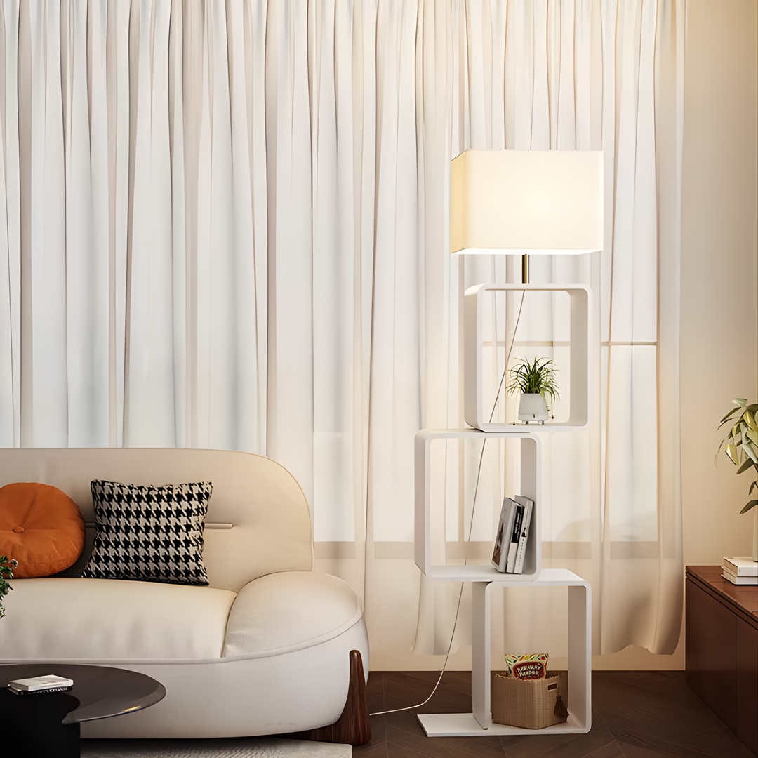 FALKIRK Minimalist Storage Floor Lamp - Cassa Haus Singapore
