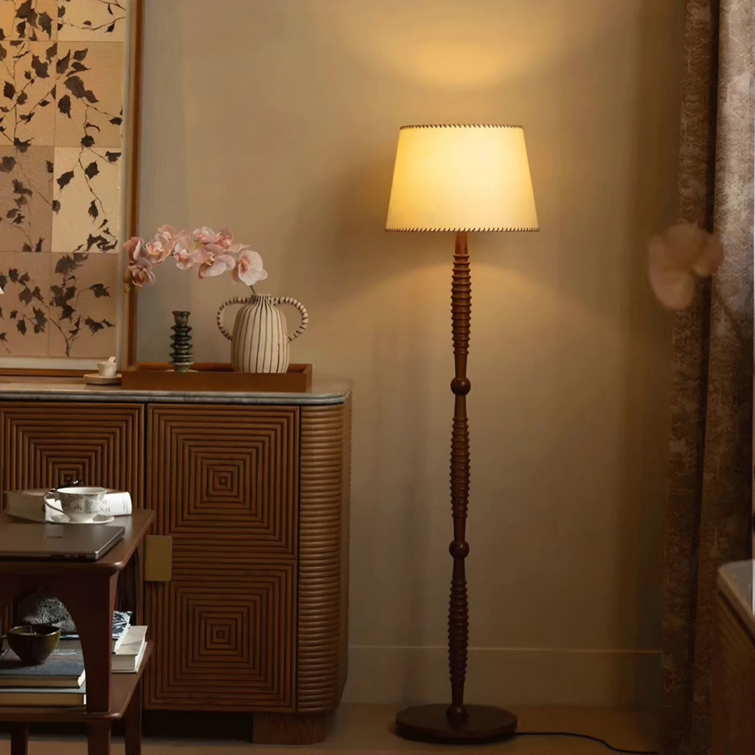 GABRIELLE Mid Century Floor Lamp - Cassa Haus Singapore