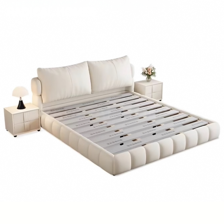 FENRO Modern Scratch-Proof Leather Bedframe - Cassa Haus Singapore