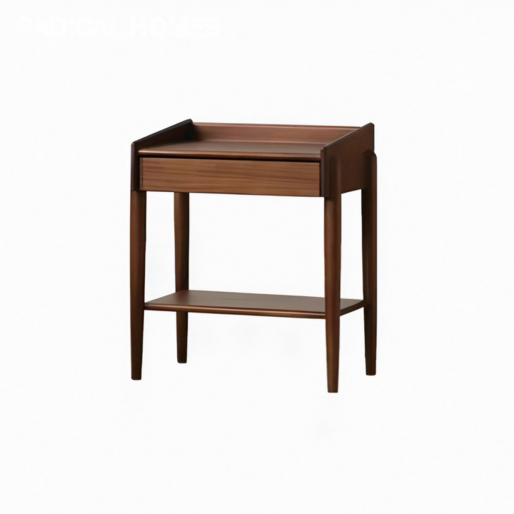 RUVEN Rustic Solid Wood Bedside Table - Cassa Haus Singapore