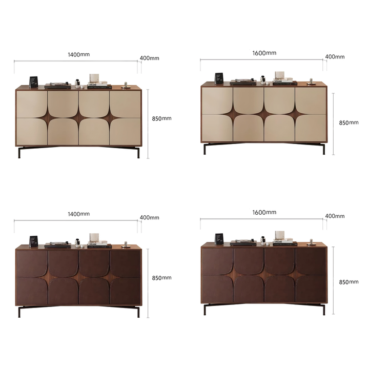 VALSERO Modern Saddle Leather Sideboard - Cassa Haus Singapore
