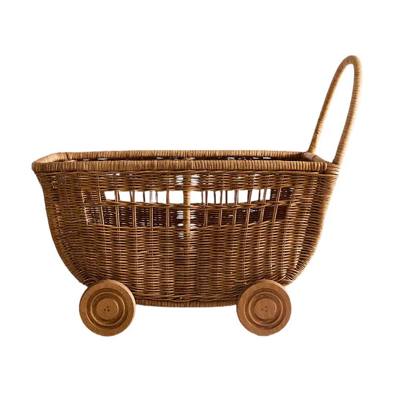 SB1216 | Farmhouse Rattan Storage Basket