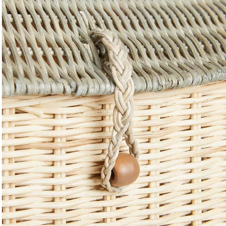 SB1217 | Farmhouse Rattan Storage Basket