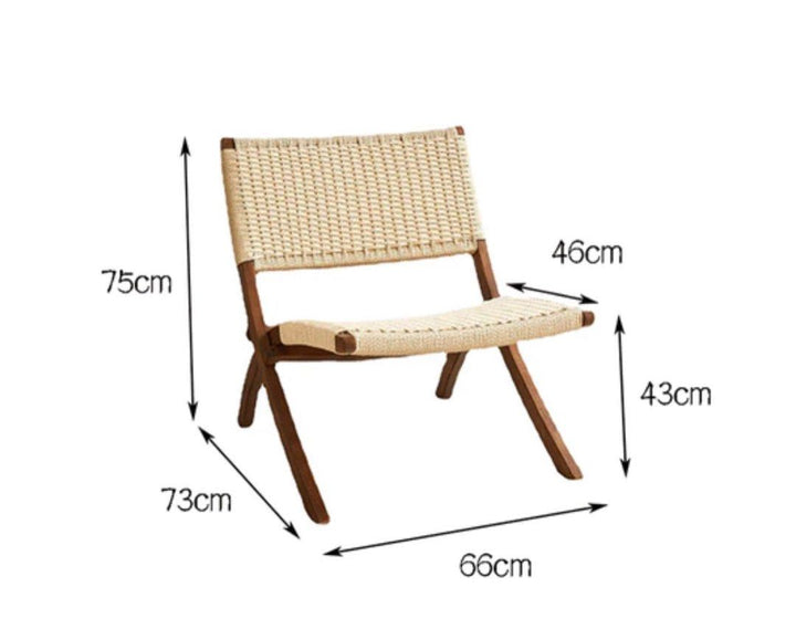 FAIRHAVEN Rattan Folding Chair - Cassa Haus Singapore