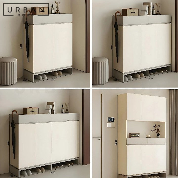 HUBO Modern Solid Wood Shoe Cabinet