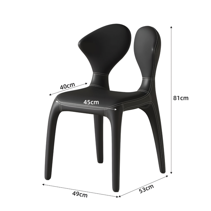 KORVAELIS Modern Leather Dining Chair - Urban Mood Singapore