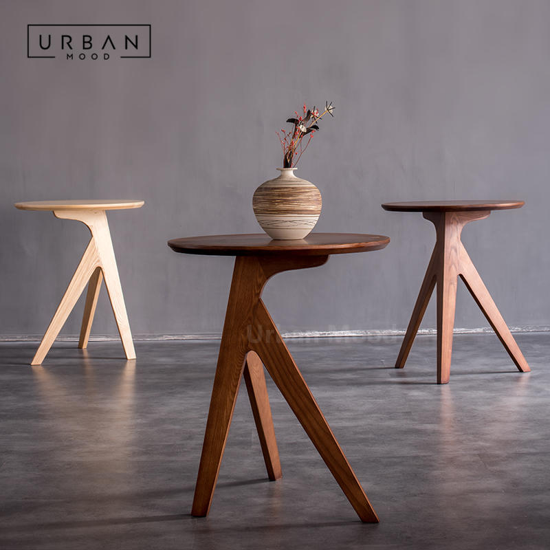 Premium | WICKEN Solid Wood Side Table