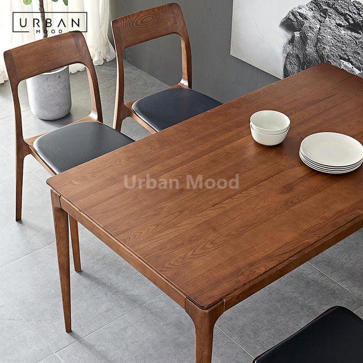 Premium | ADELINE Solid Wood Dining Table