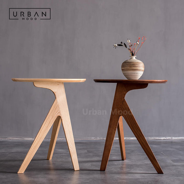 Premium | WICKEN Solid Wood Side Table