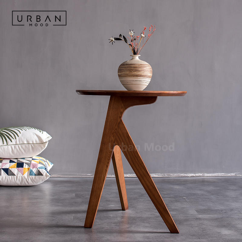 Premium | WICKEN Solid Wood Side Table