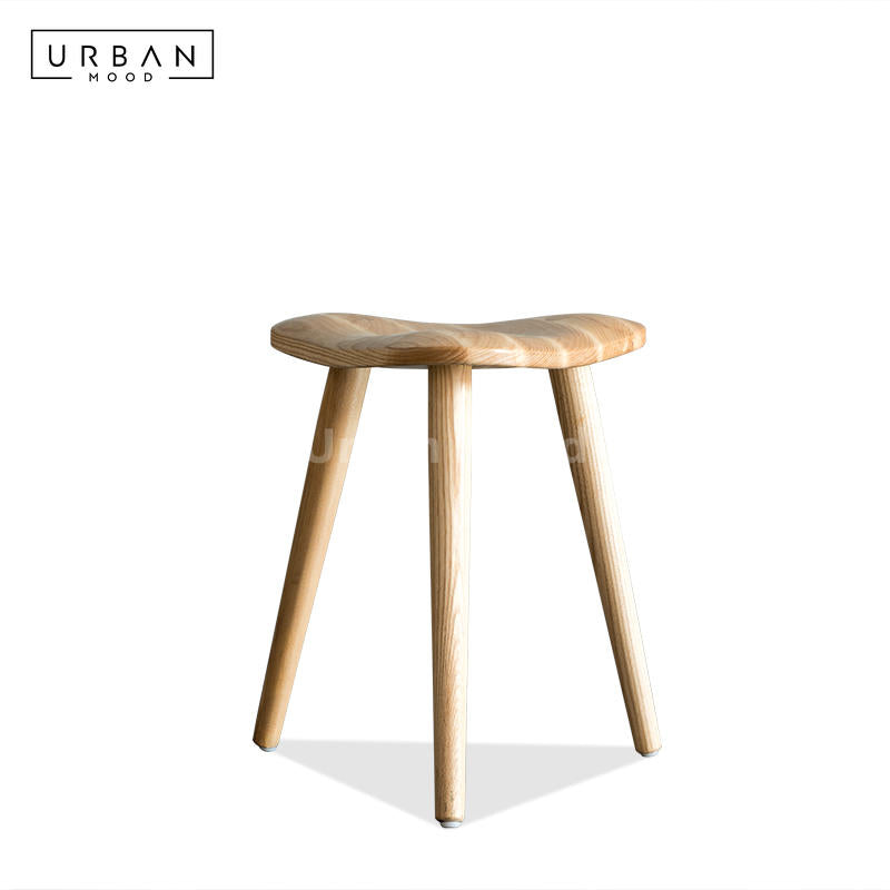 Premium | TRAPEZE Solid Wood Stool