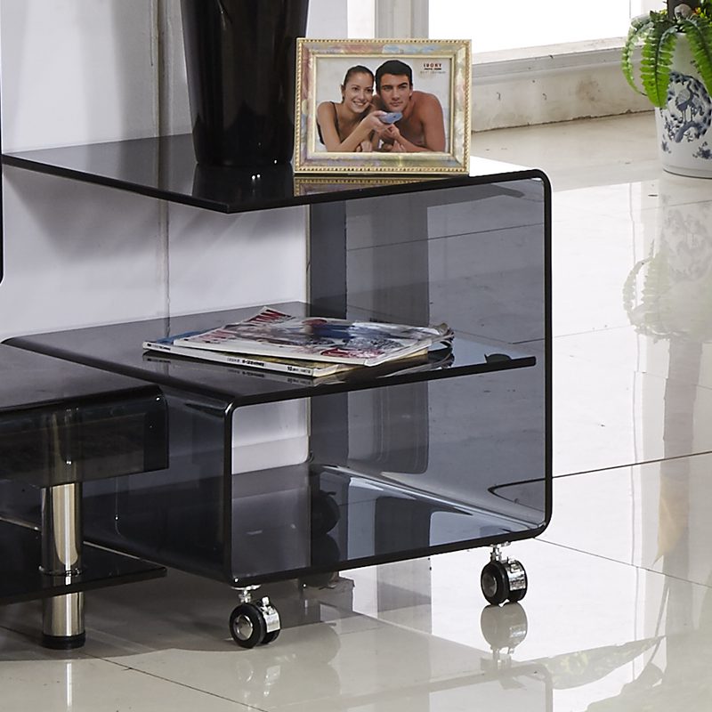 JORI Contemporary Glass Side Table