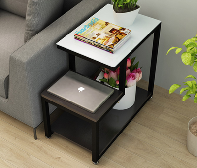 SUMI Contemporary Glass Top Side Table