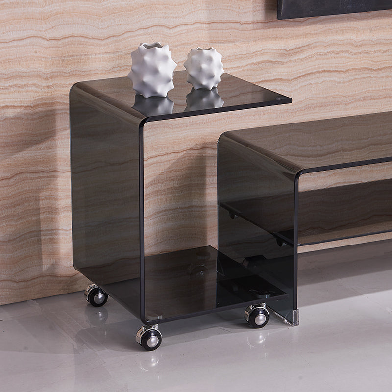 INNSBRUCK Minimalist Contemporary Glass Side Table