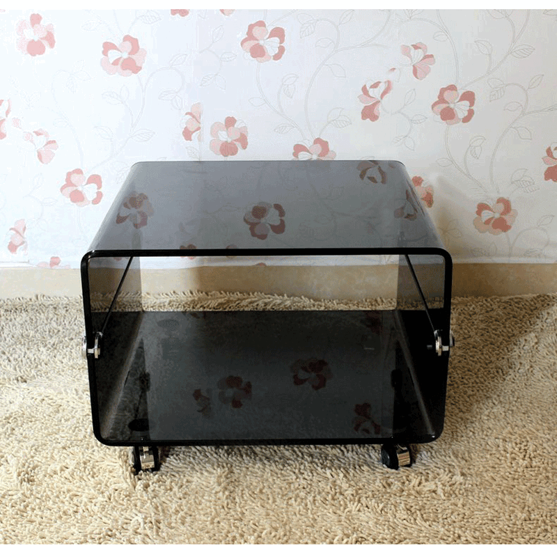 HICKMAN Minimalist Designer Glass Side Table