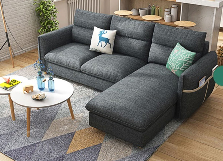 CLAUDETTE Modern Nordic Fabric Sofa