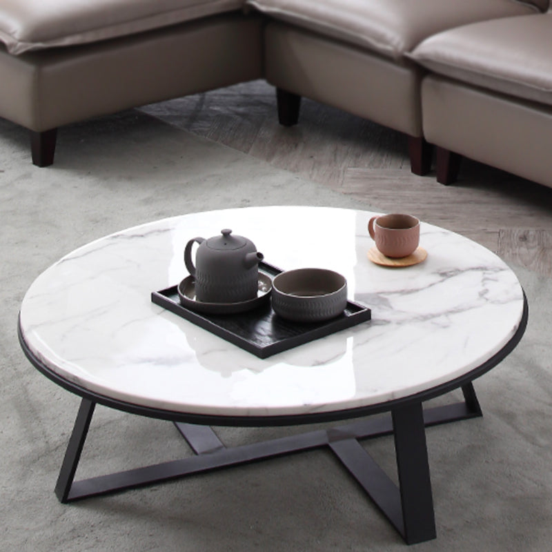 MARRIOT Round Marble Coffee Table Set