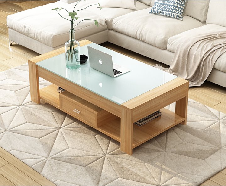 Modern Tempered Glass Coffee Table