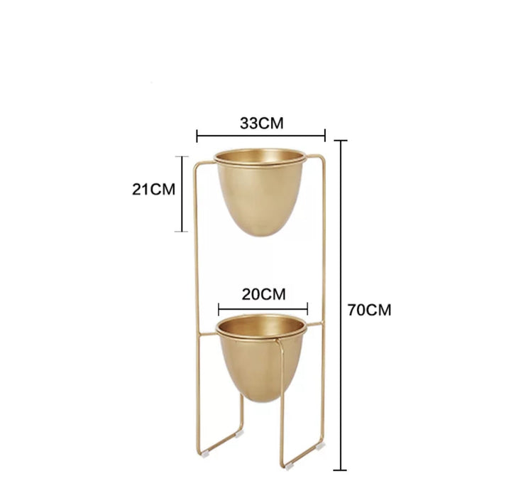 ABRUZZI Modern Double Pot Planter