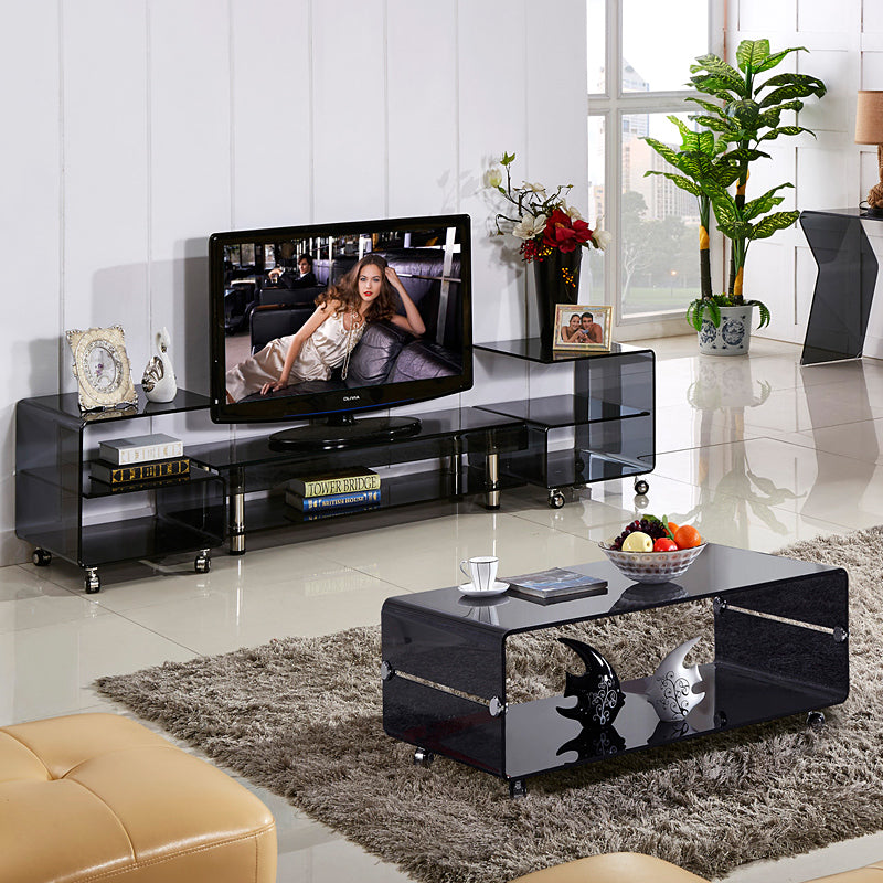 JORI Minimalist Designer Glass Coffee Table