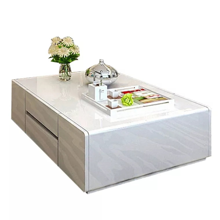 AIDA Contemporary Glossy Piano White Coffee Table