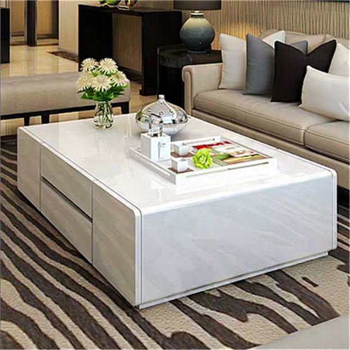 AIDA Contemporary Glossy Piano White Coffee Table