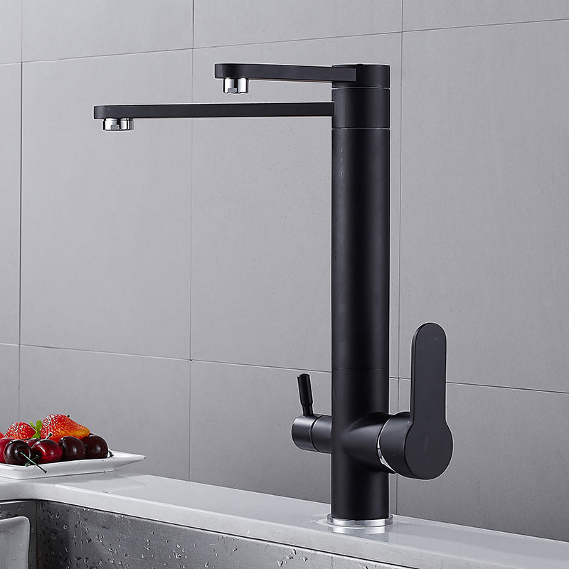 YANET Modern Black Double Tap Faucet