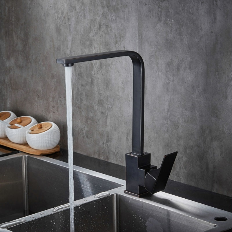 VERGIE Minimalist Black Tap Faucet