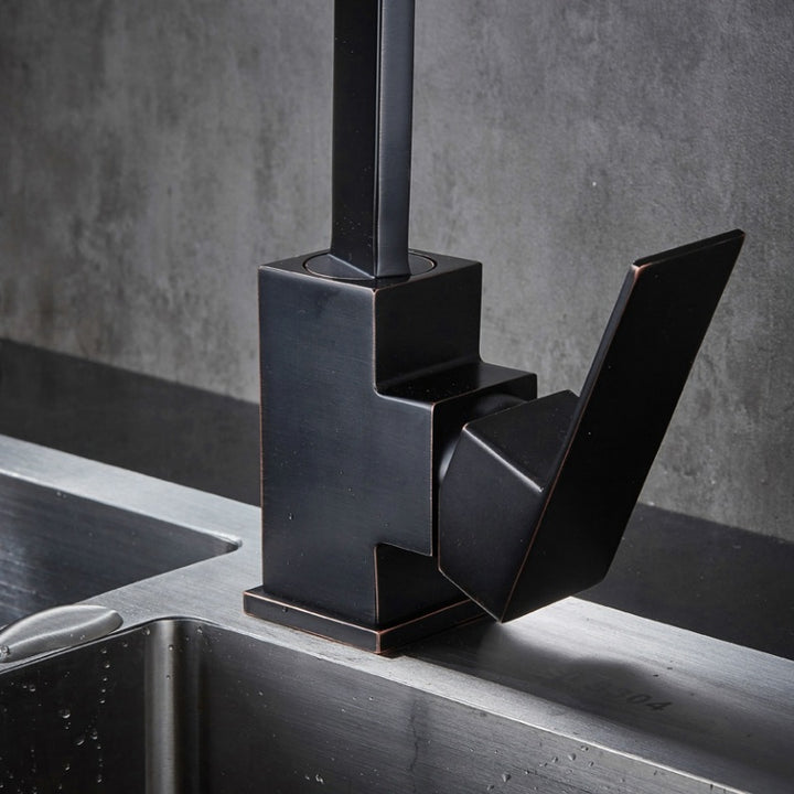 VERGIE Minimalist Black Tap Faucet