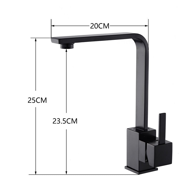 VERGIE Minimalist Black Tap Faucet