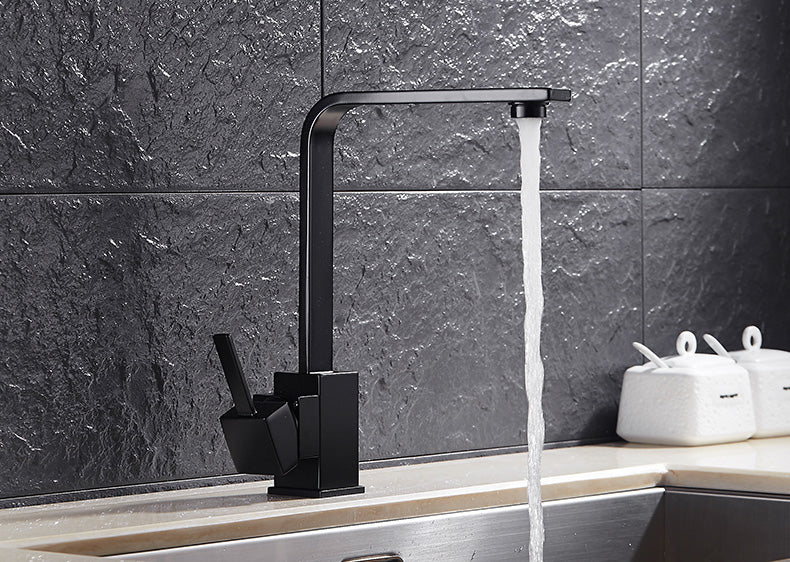 VERGIE Minimalist Black Tap Faucet